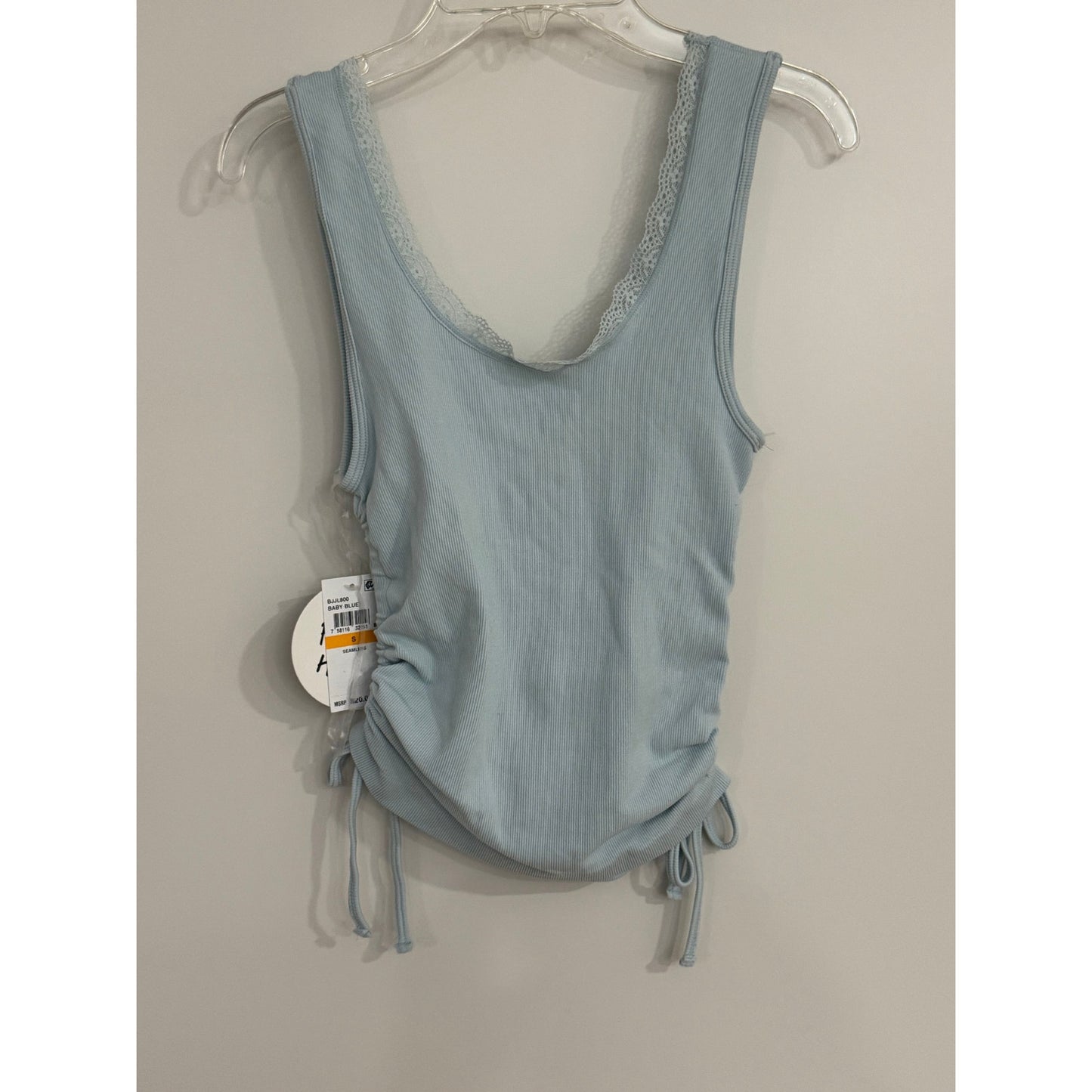 Planet Heart Baby Blue Seamless Lace Trim Tank (Size S) – NWT