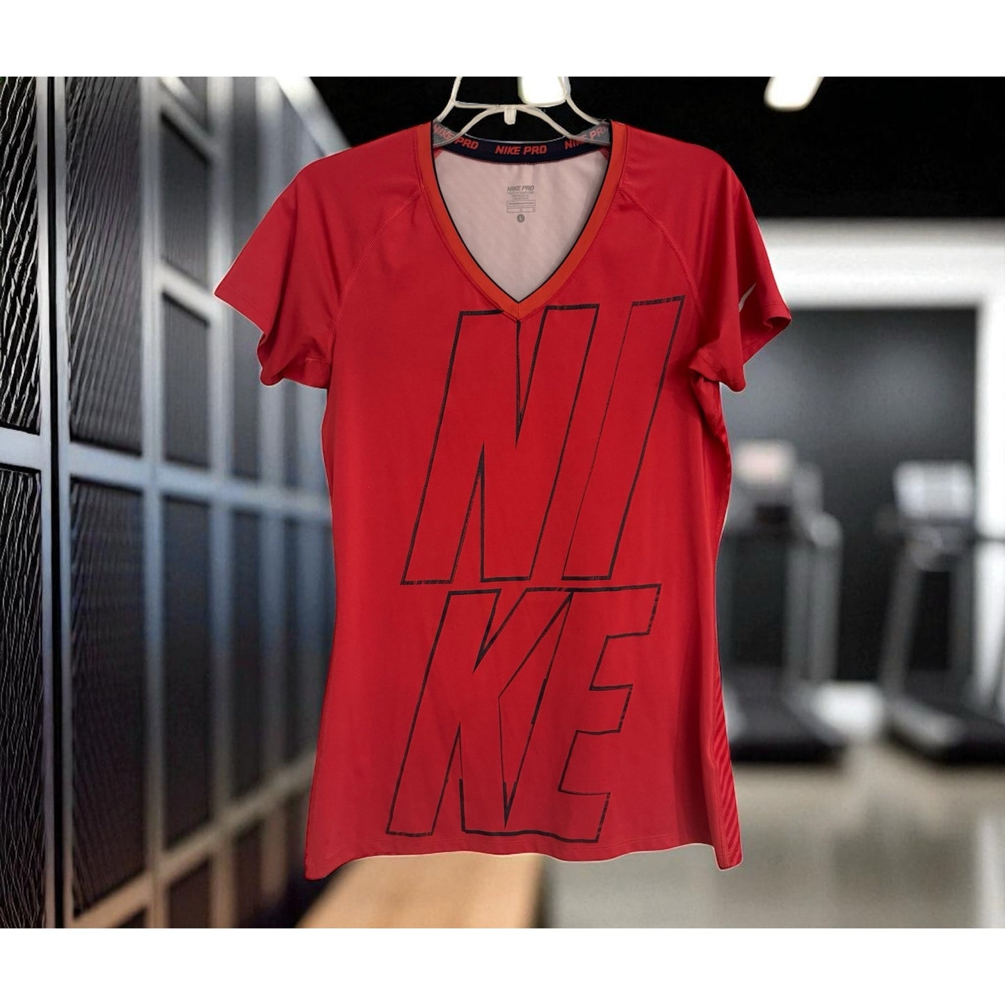 Nike Pro Red Dri-FIT Graphic Tee – Size Large