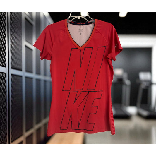 Nike Pro Red Dri-FIT Graphic Tee – Size Large