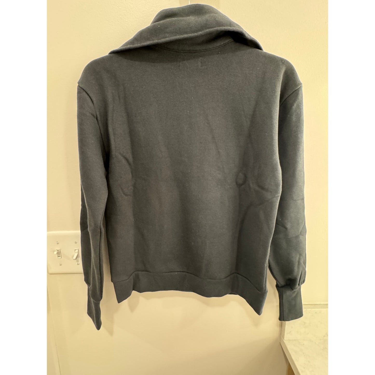 The Drop “Murphy” Half-Zip Sweatshirt |  Black | Size XS NWT