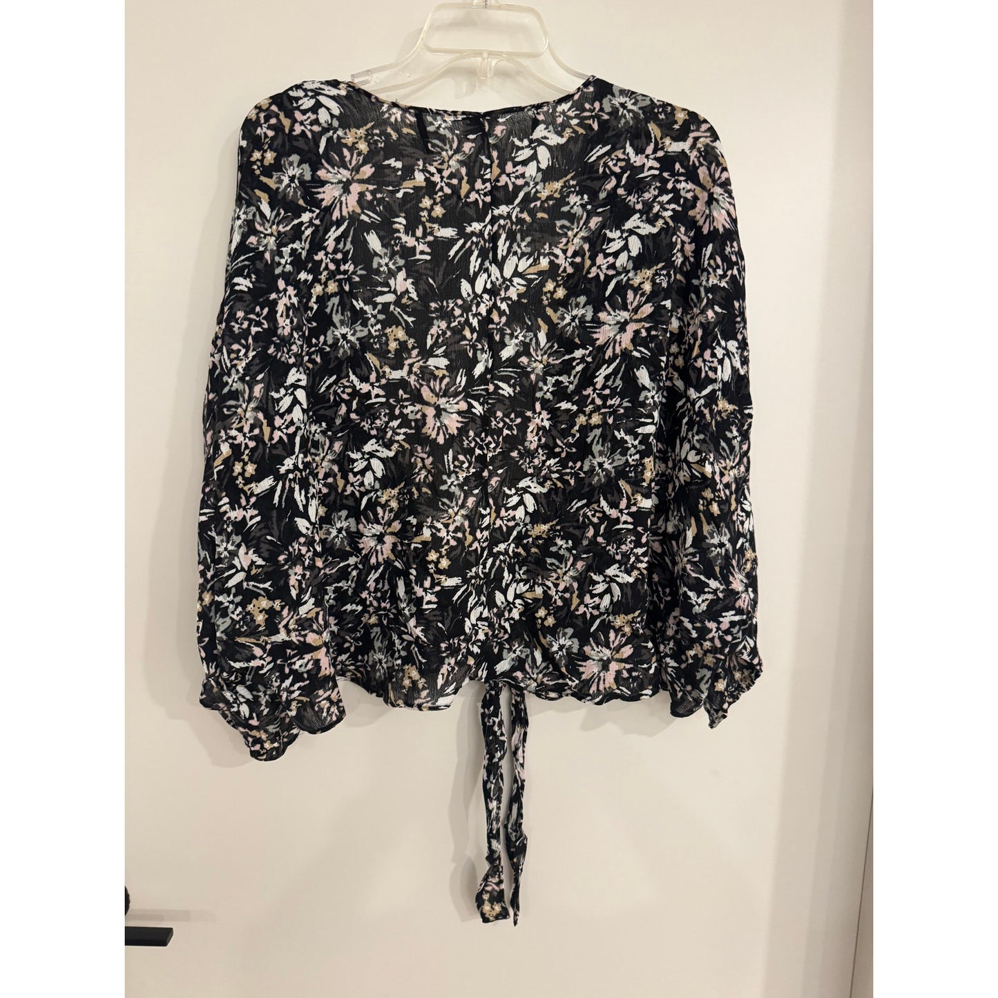 Sonoma Floral Tie-Front Blouse – EcoVero Viscose – NWT