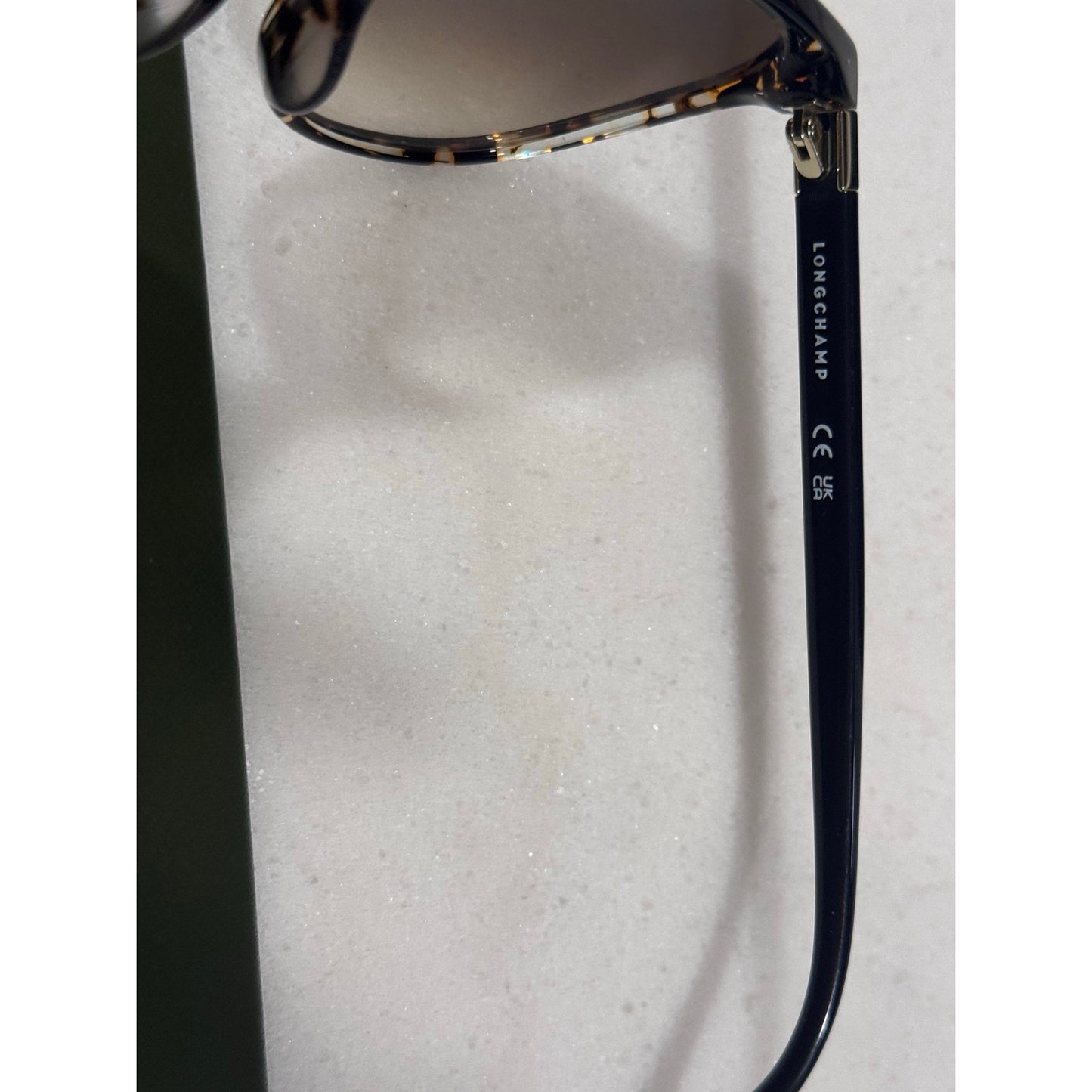 Longchamp Tortoise Round Sunglasses Brown Gradient Lens w Case NEW