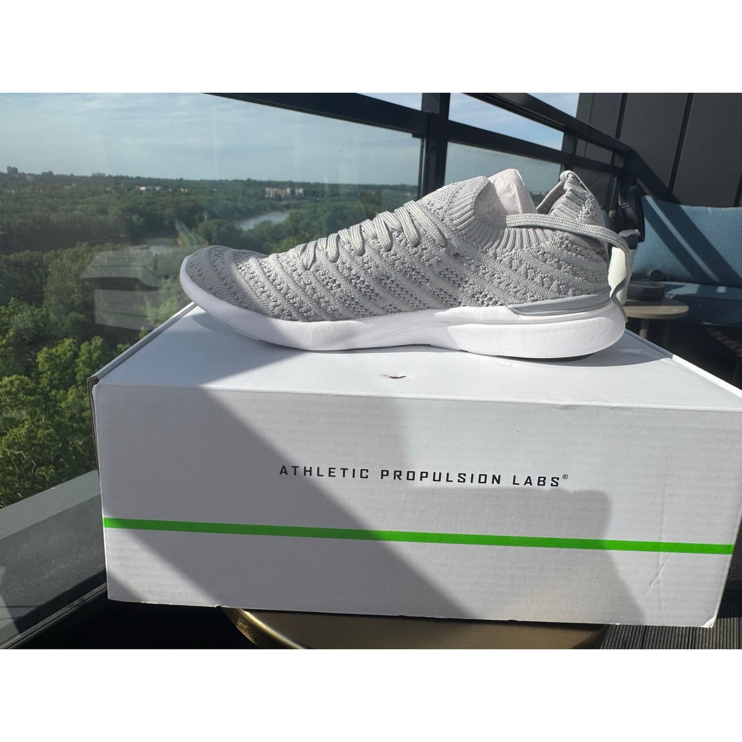 APL TechLoom Wave Sneakers Women's 5.5 Cement White NEW