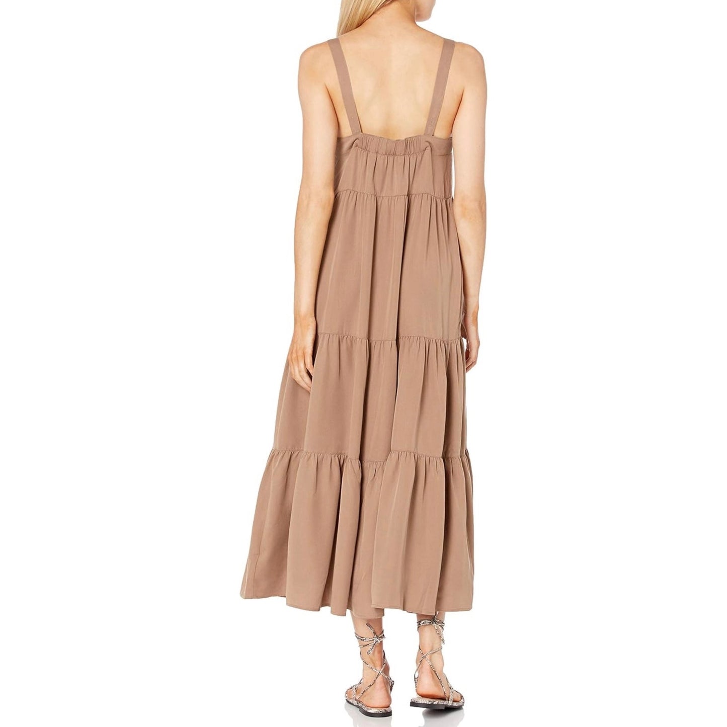 The Drop Britt Maxi Dress — Mushroom — Size Small — NEW