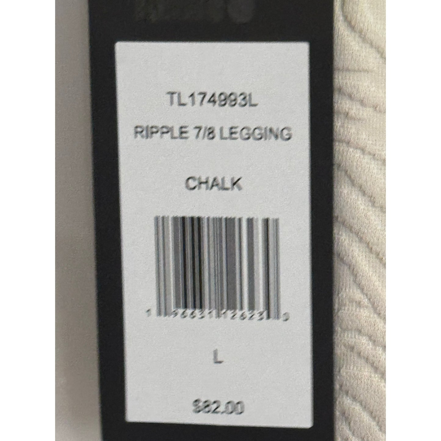 Women's Ripple 7/8 Legging Life Time Branded | Chalk | Large NWT
