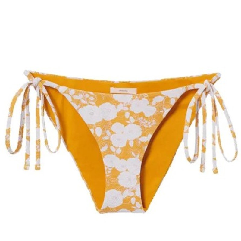 Eberjey Retro Floral Sadie Bikini Bottom | Mango/Lilac | Size Small NWT