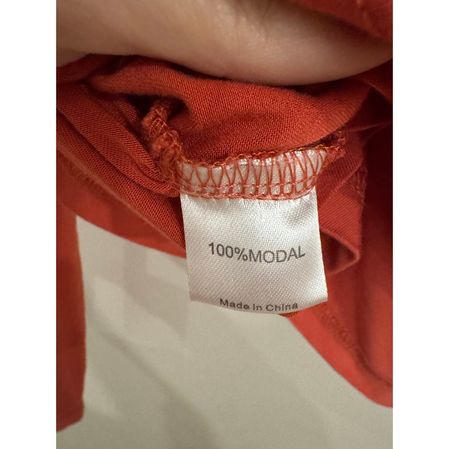 Vetior Rust Red Drape Front Long Sleeve Top – Size Small | NEW
