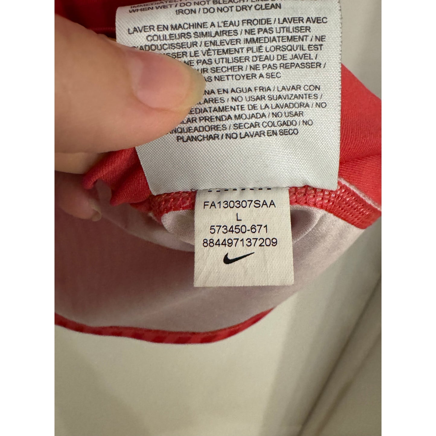 Nike Pro Red Dri-FIT Graphic Tee – Size Large