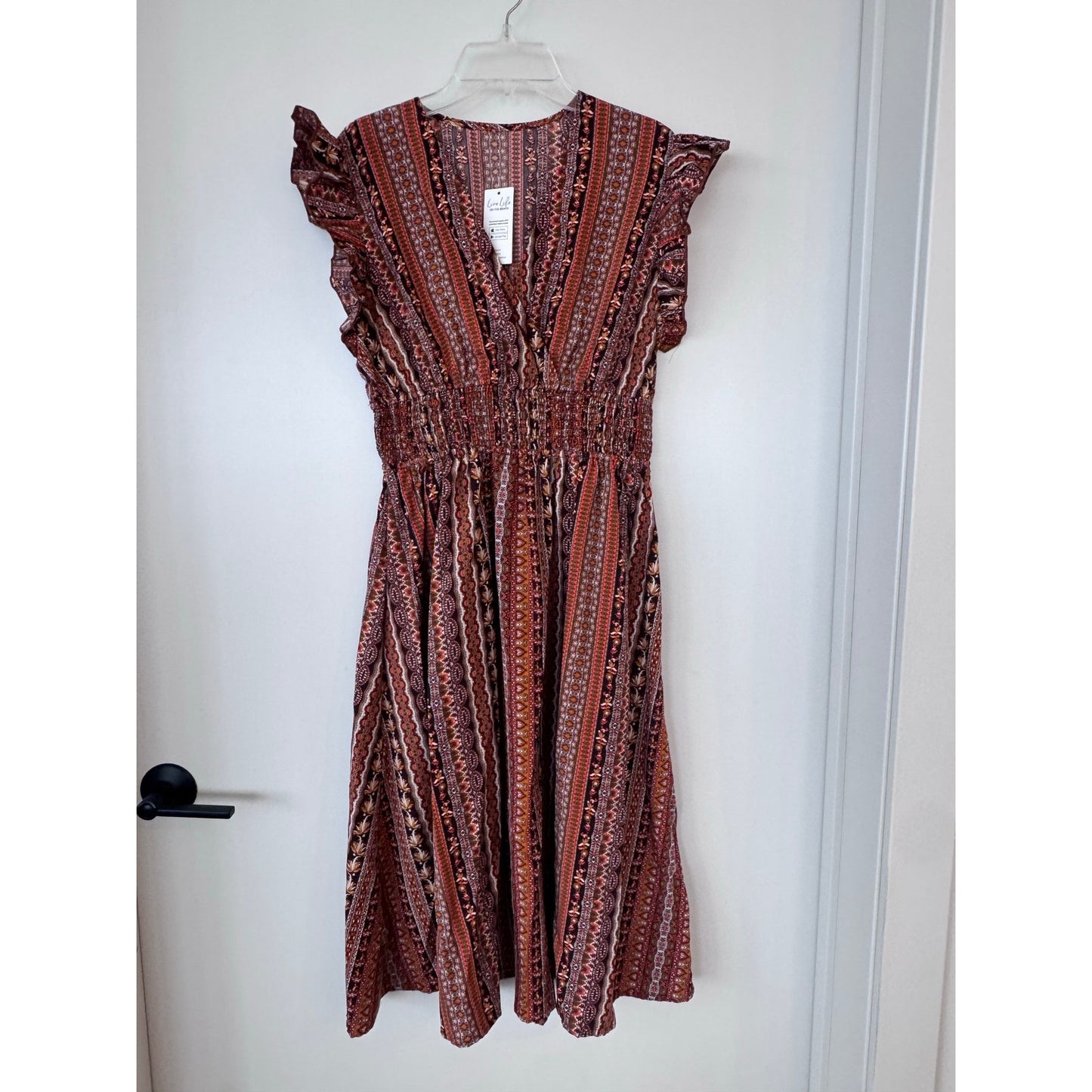 Cupshe Romantic Boho Flutter Sleeve Midi Dress (NWT) | Medium