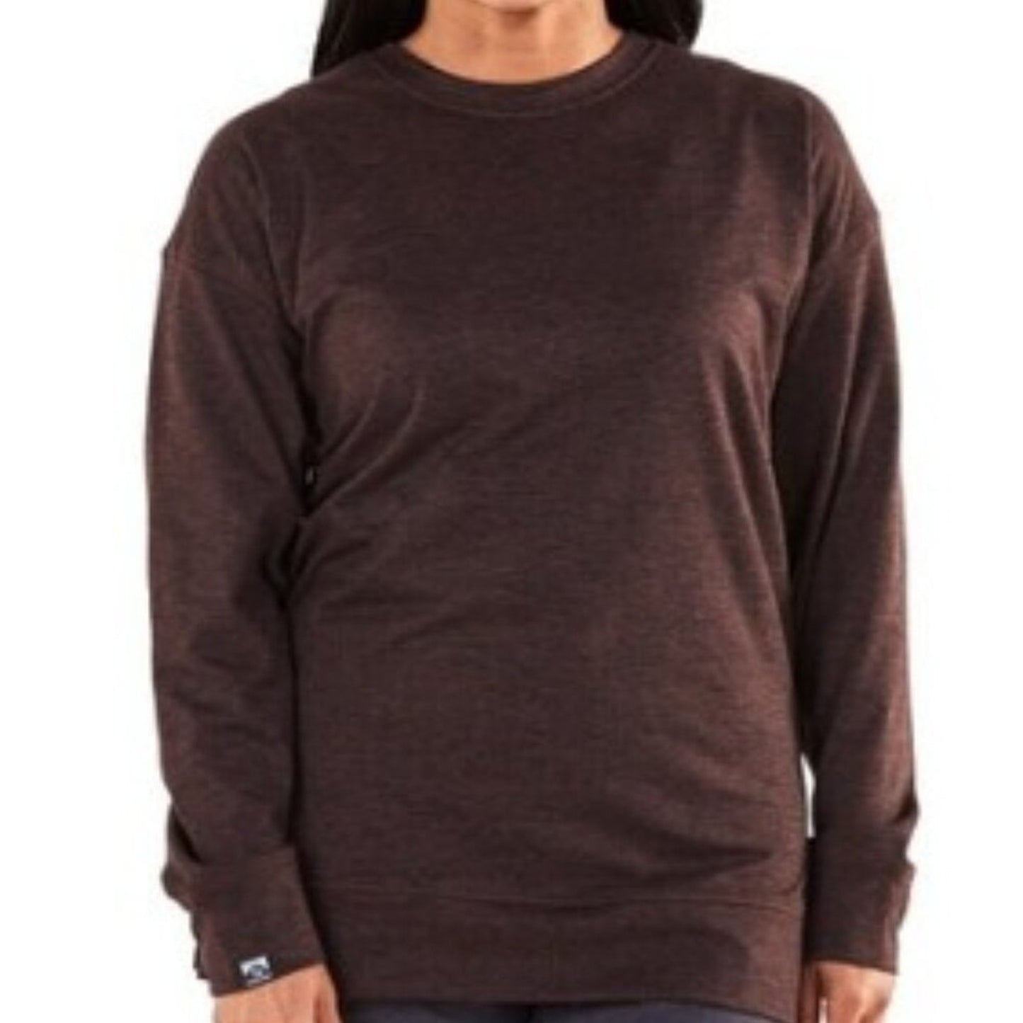 Storm Creek Sidekick Crew Long Sleeve | Rosewood Color | Size Large