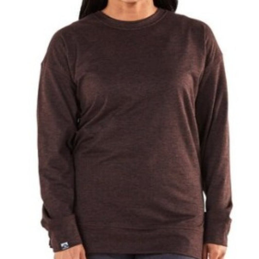 Storm Creek Sidekick Crew Long Sleeve | Rosewood Color | Size Large