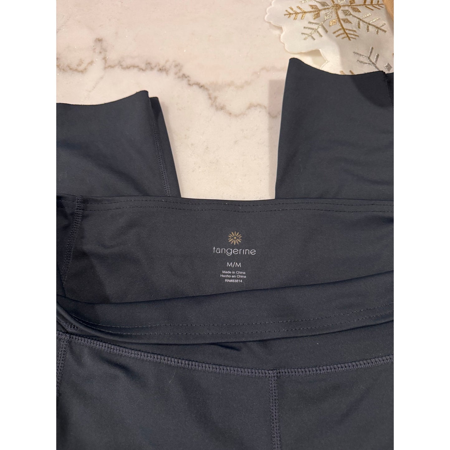 Tangerine Charcoal Gray Leggings | Size Medium | NWOT