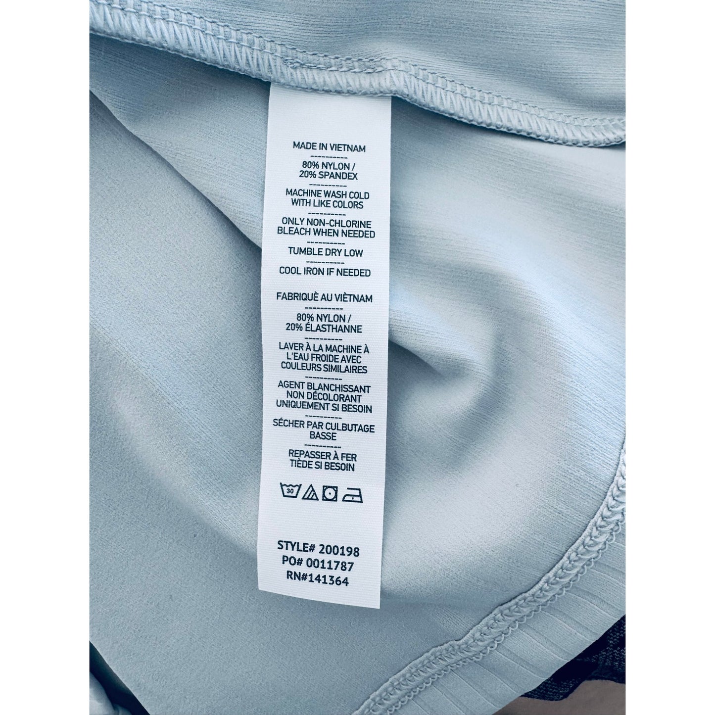 Rhone Modern Ribbed Tee Grey Mist NWT Size XL Fitted Athletic Top
