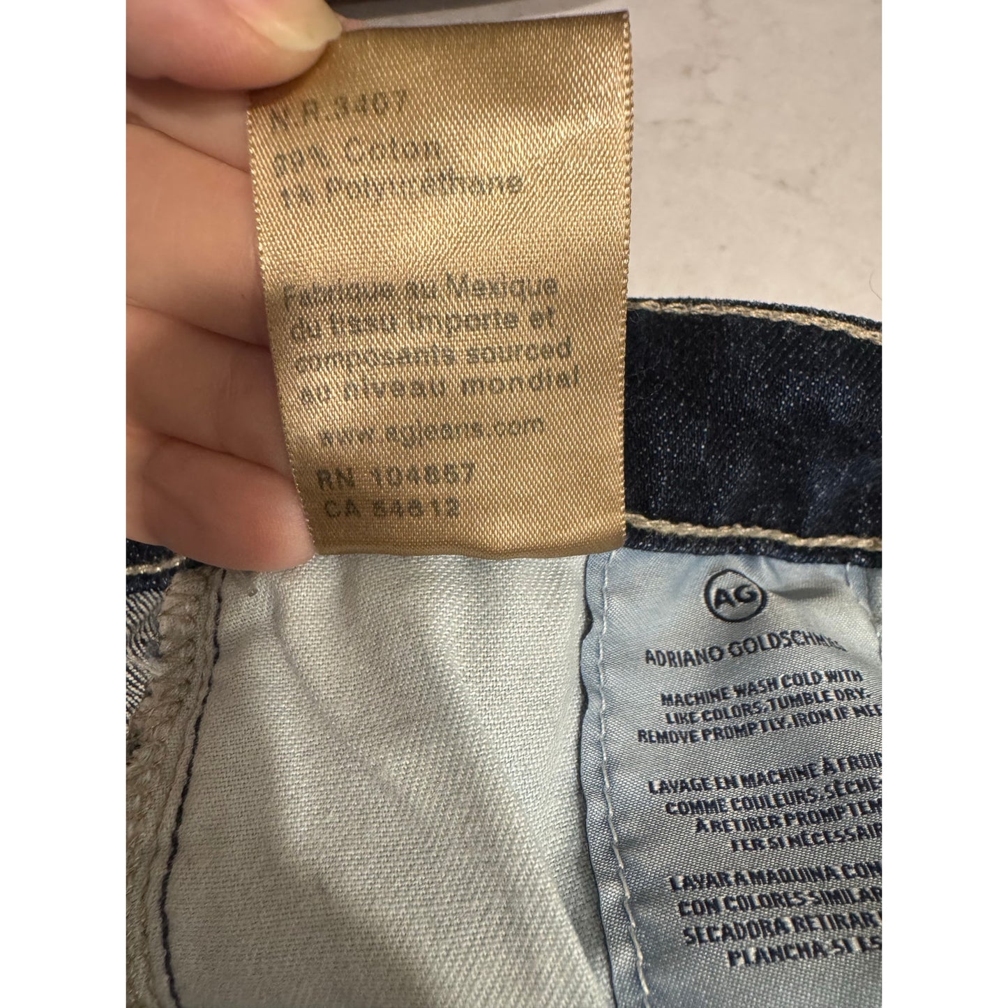 AG Adriano Goldschmied Stilt Cigarette Jeans NEW Medium Wash Size 26