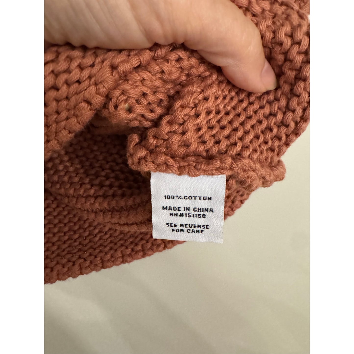 525 Born in BKLYN Terracotta Knit Halter Top XS NWT