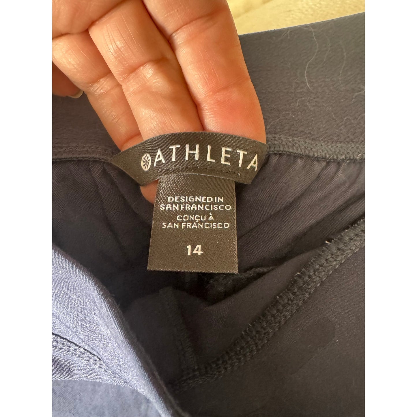 Athleta Brooklyn Jogger Navy Camo Size 14 Travel Pant