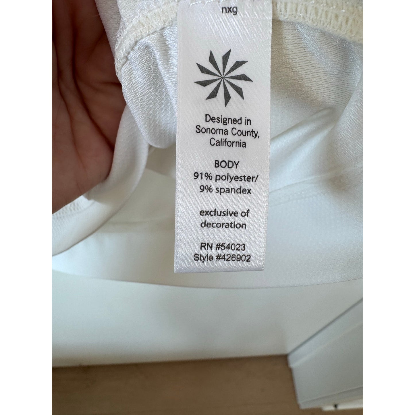 Athleta Birdie Polo White Ruched Golf Tennis Top XL Performance Shirt