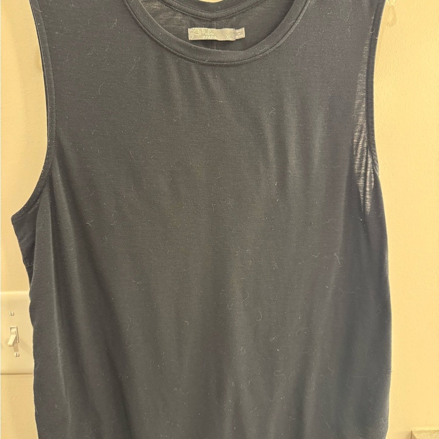 prAna Rogue Sleeveless Tank | Black | Size XL
