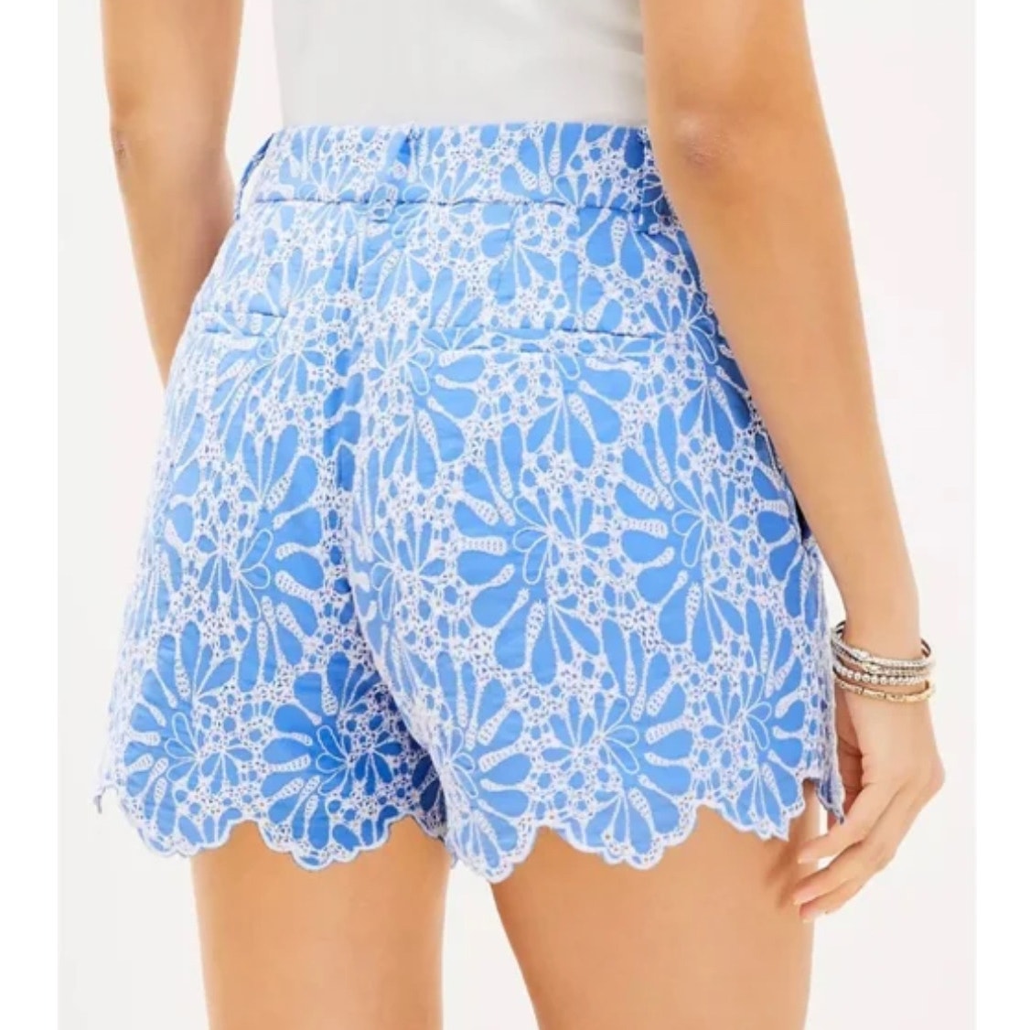 LOFT Riviera Embroidered Eyelet Shorts – Size 12 – NEW