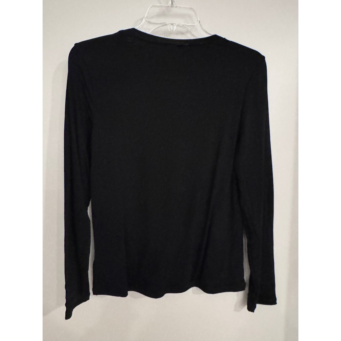 Express Supersoft Double Layer Fitted Long Sleeve Tee Black | Large | NEW