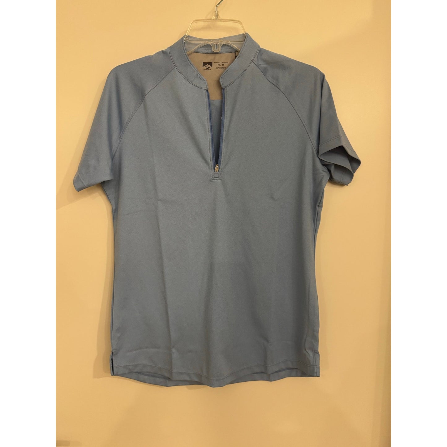 Storm Creek Women’s Visionary II Solid Short Sleeve Polo – Size M - Blue