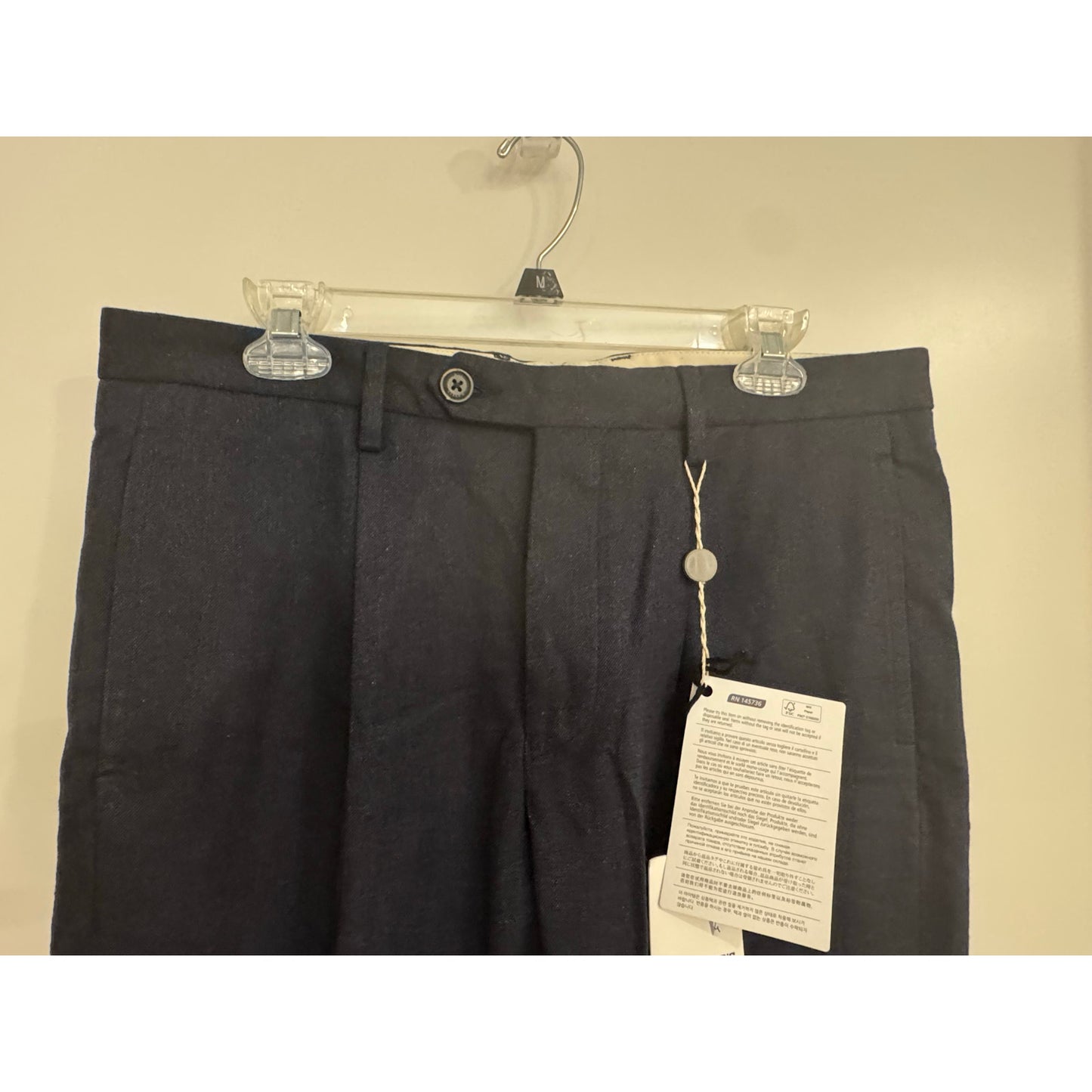 Roy Roger’s Navy Trousers – Size 34 – Made in Portugal – NWT