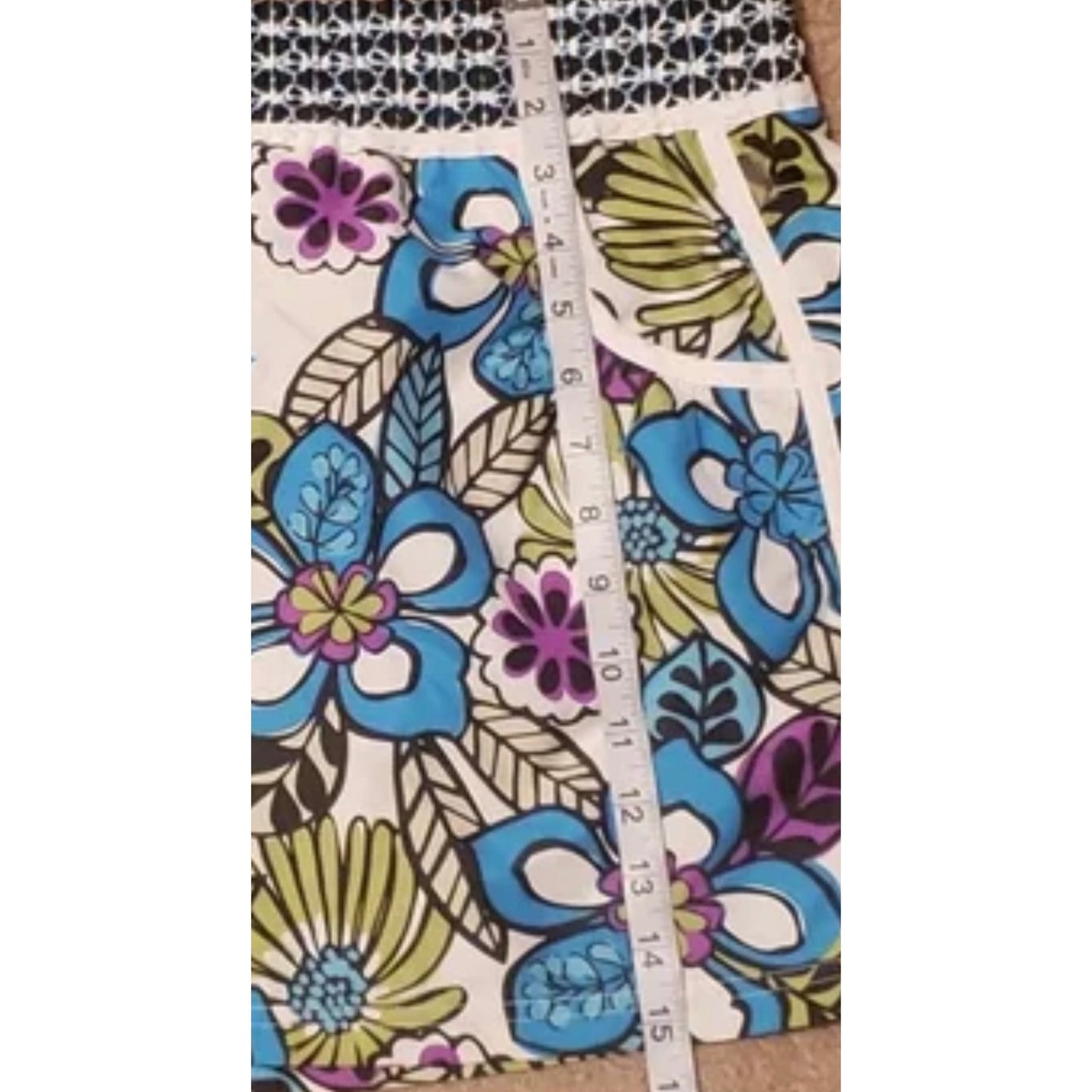 Athleta Women’s Floral Print Boogie Board Swim Skirt | Size Large