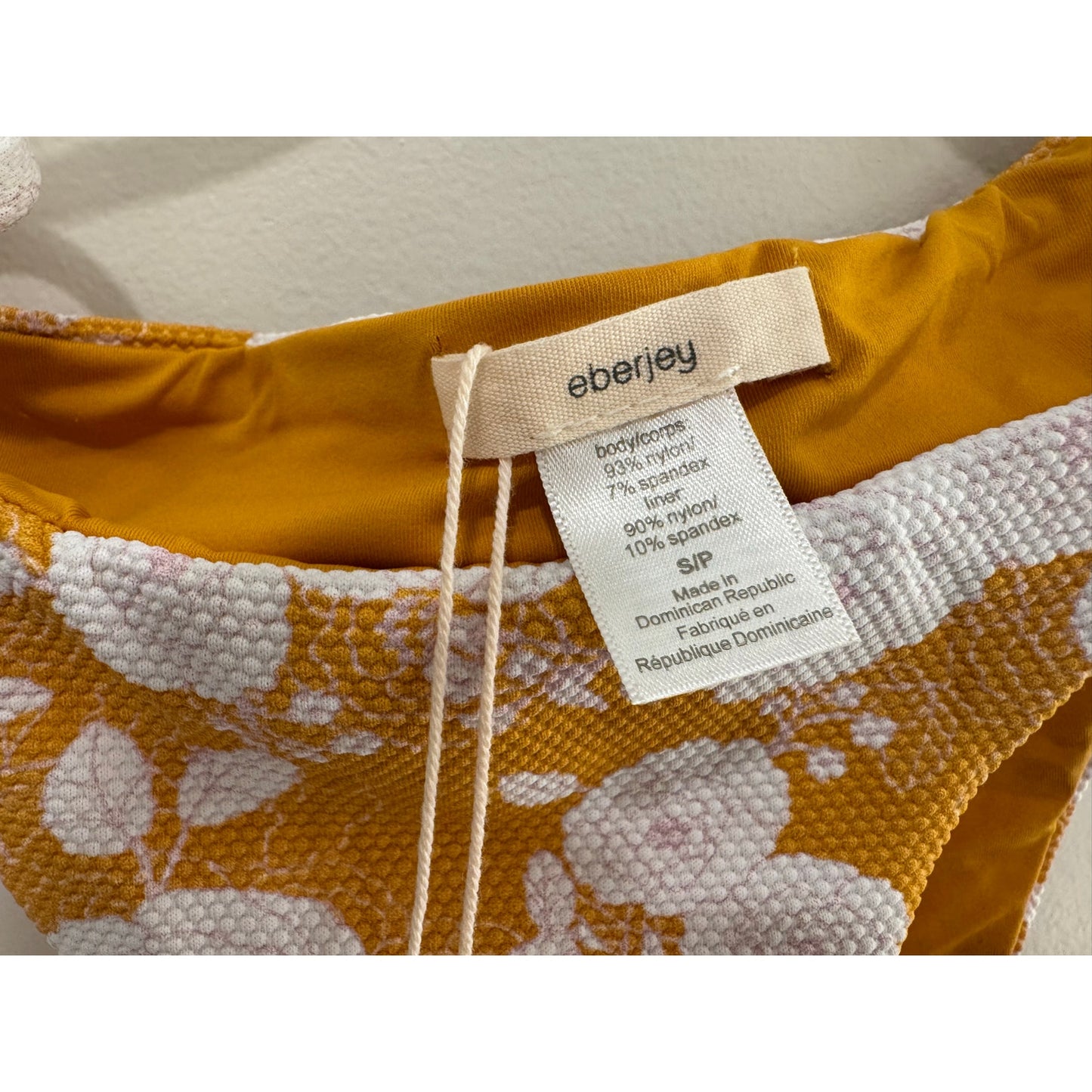 Eberjey Retro Floral Sadie Bikini Bottom | Mango/Lilac | Size Small NWT