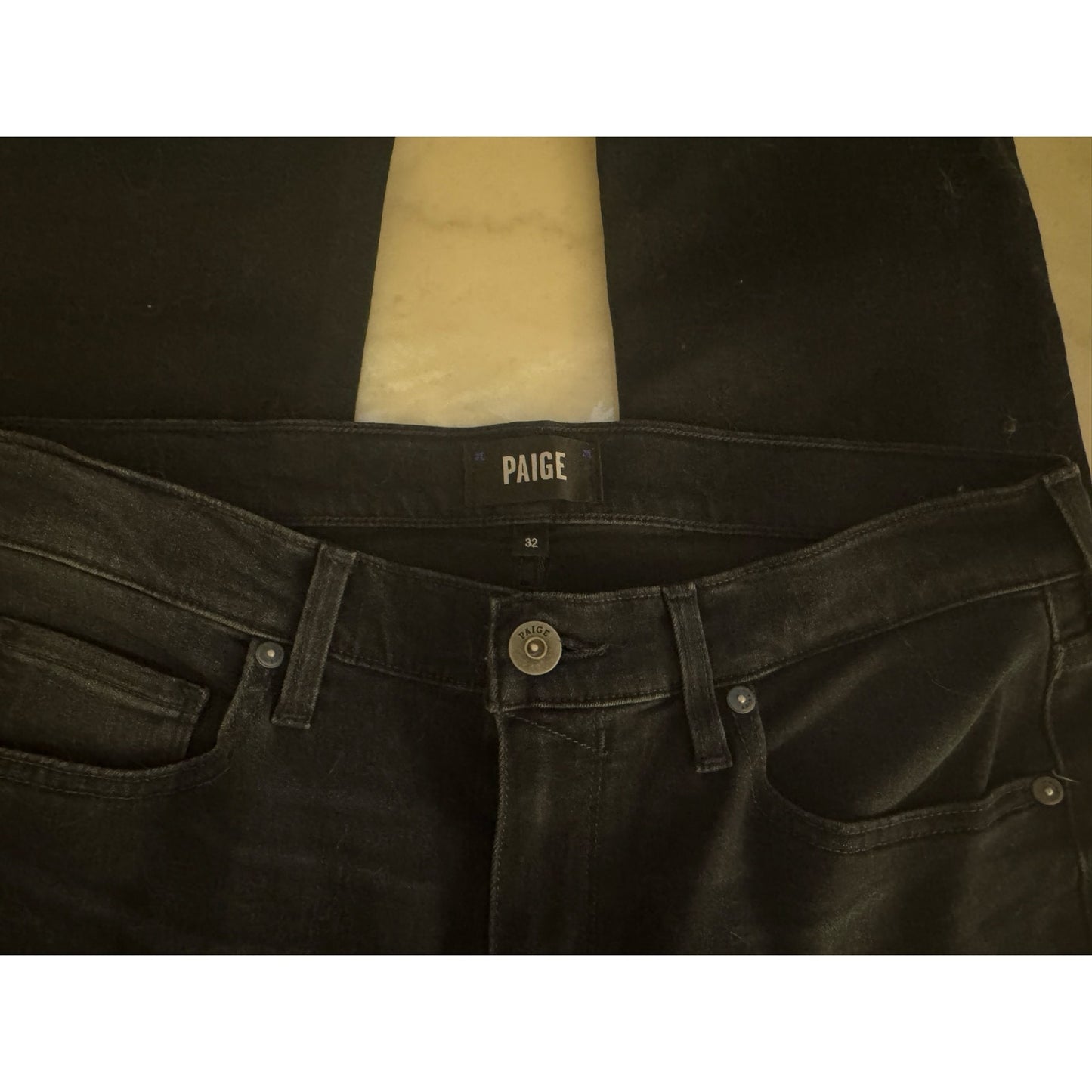 PAIGE Lennox Slim Straight Jeans Men's 32 Dark Wash Premium Denim 32x28