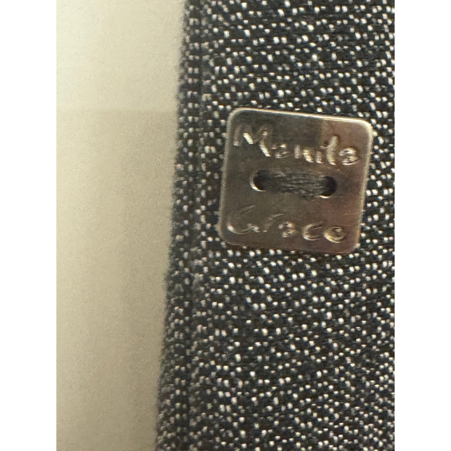 Manila Grace Grey-Black Micro-Pattern Tailored Trousers – Italian Size 42 (Art I9/J/P247VT)