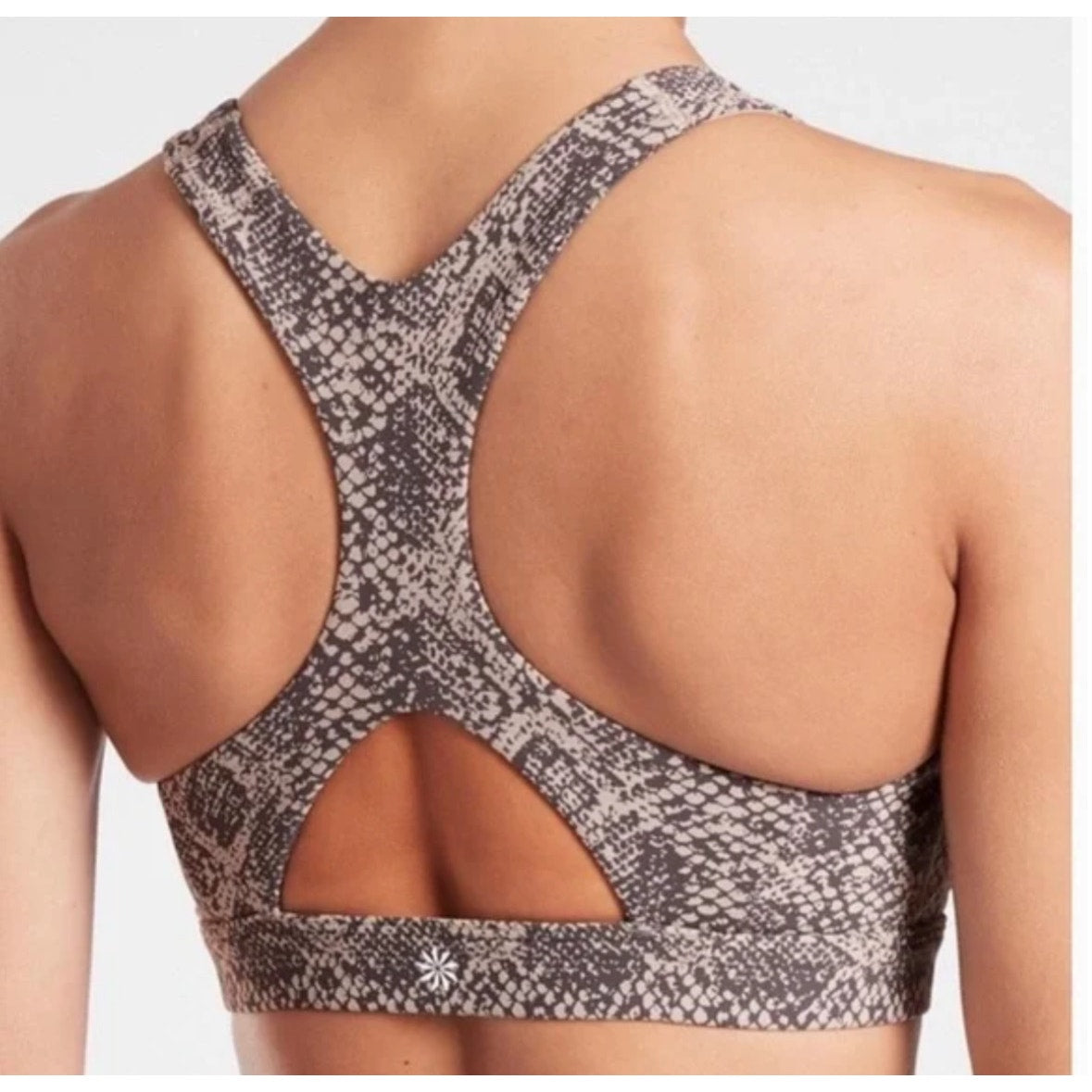 Athleta Snake Print Racerback Sports Bra – Size S (GUC)