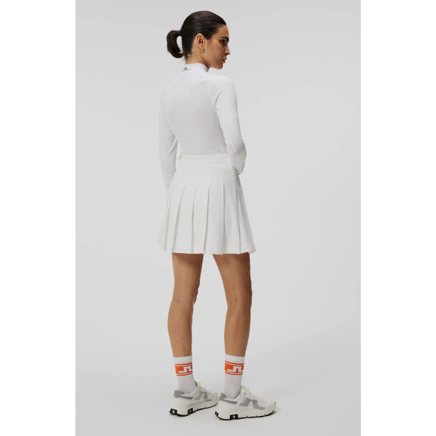 J.Lindeberg Adina Pleated Golf Skirt | Large | NEW White Includes Matching Shorts